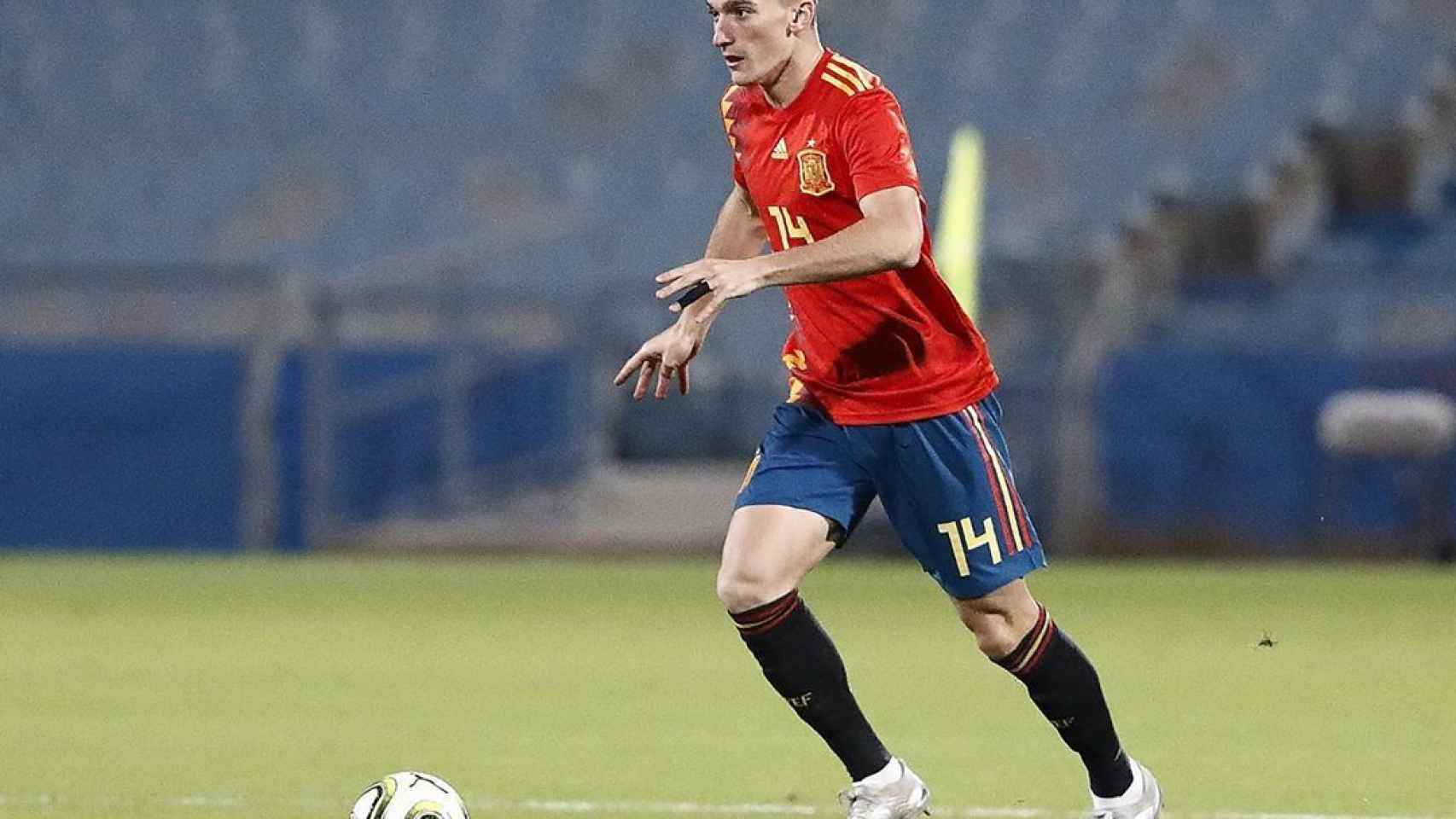 Pepelu García, con la selección española Sub21