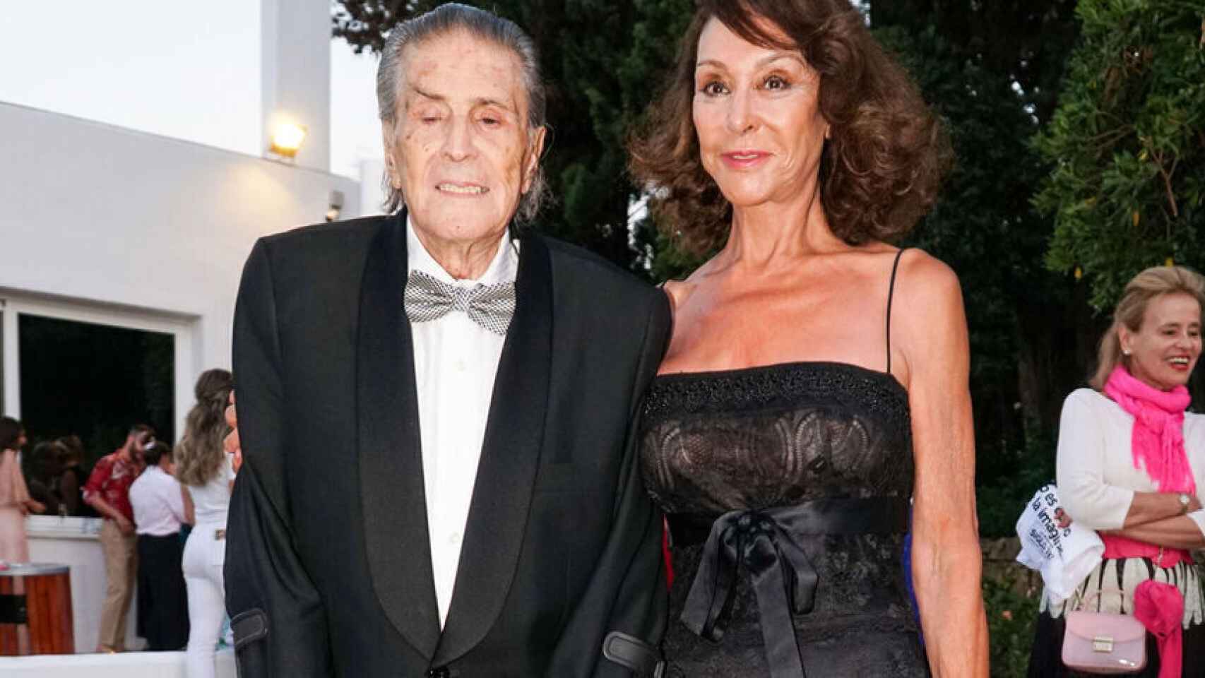 Jaime Ostos y Mari Ángeles Grajal en su última aparición pública, el pasado agosto.