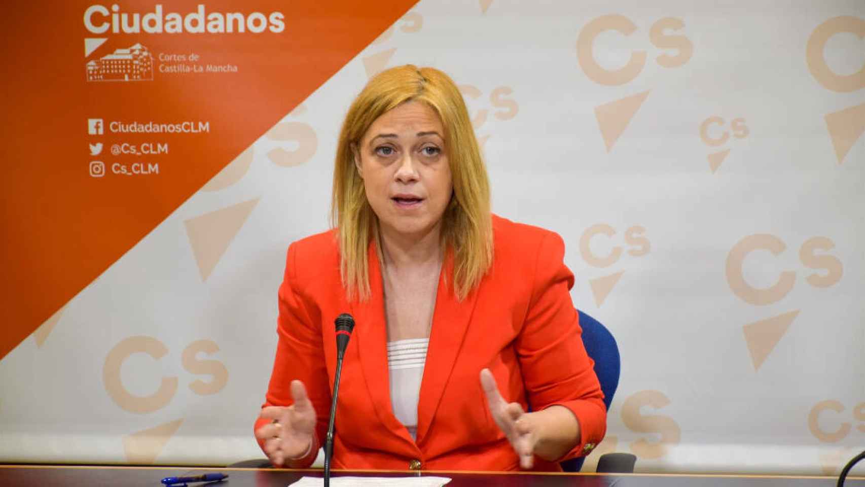 Carmen Picazo, portavoz del Grupo Parlamentario Ciudadanos en las Cortes de Castilla-La Mancha