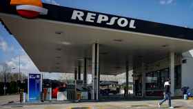 Una de las estaciones de servicio de Repsol.