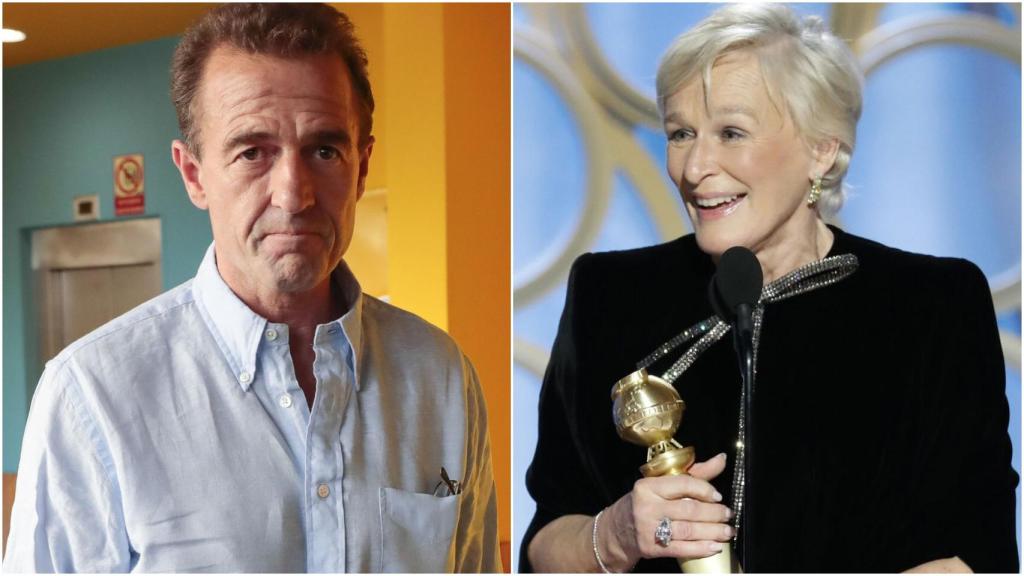 Alessandro Lequio y Glenn Close.