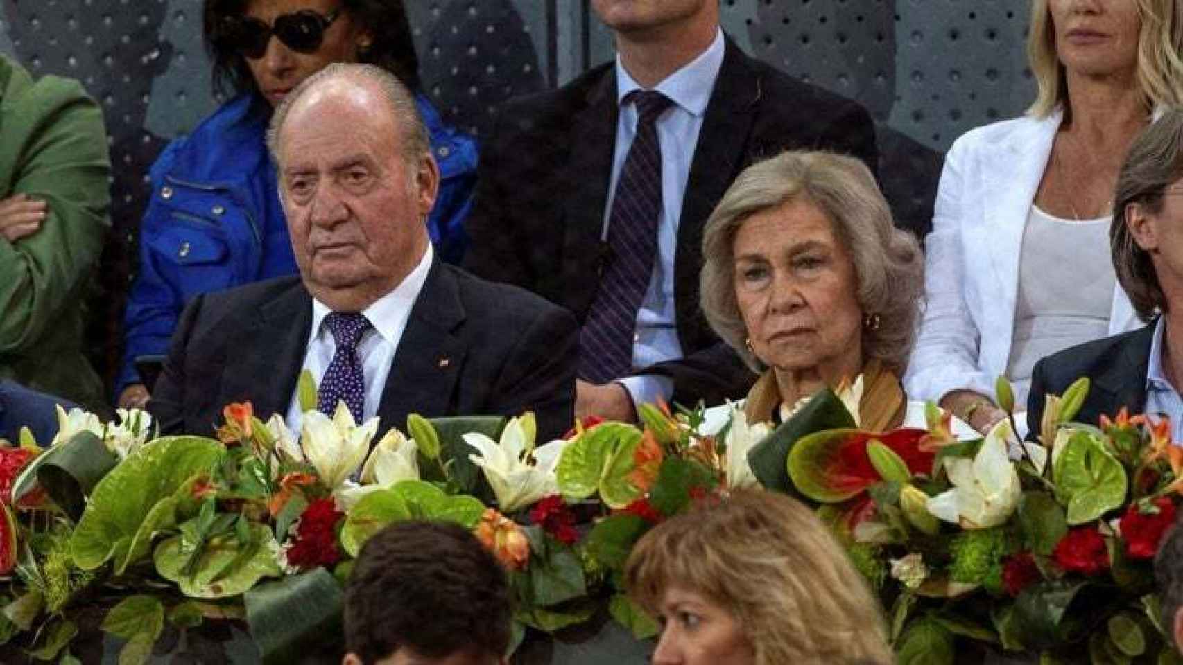 Juan Carlos y Sofía acuden al Mutua Madrid Open como eméritos.