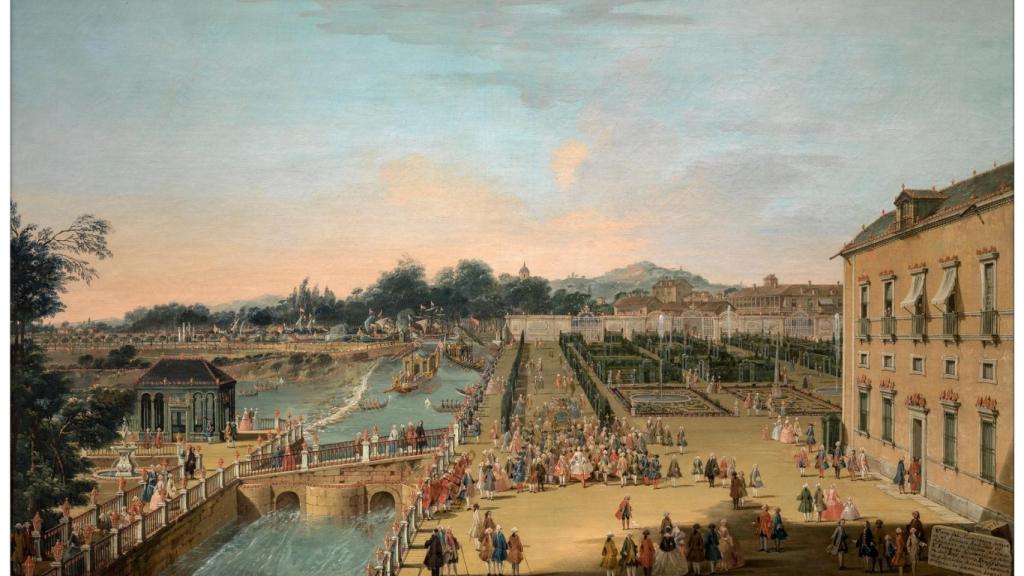 'Fernando VI y Bárbara de Braganza en los jardines de Aranjuez', de Francesco Battaglioli.