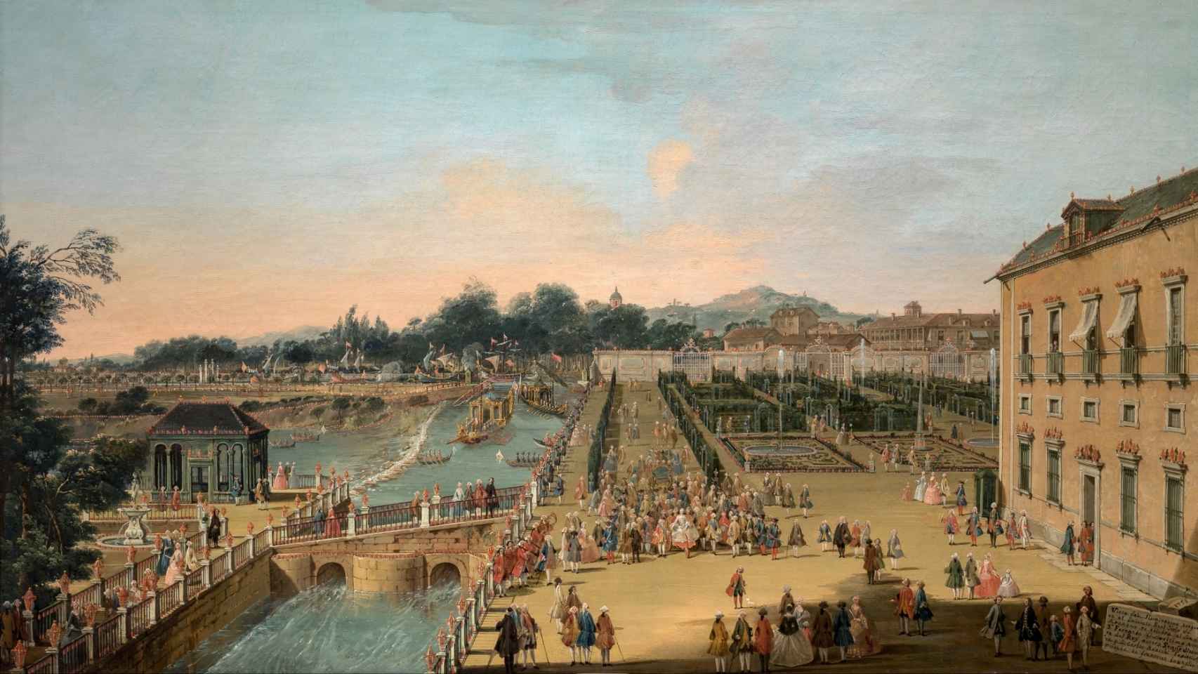 'Fernando VI y Bárbara de Braganza en los jardines de Aranjuez', de Francesco Battaglioli.