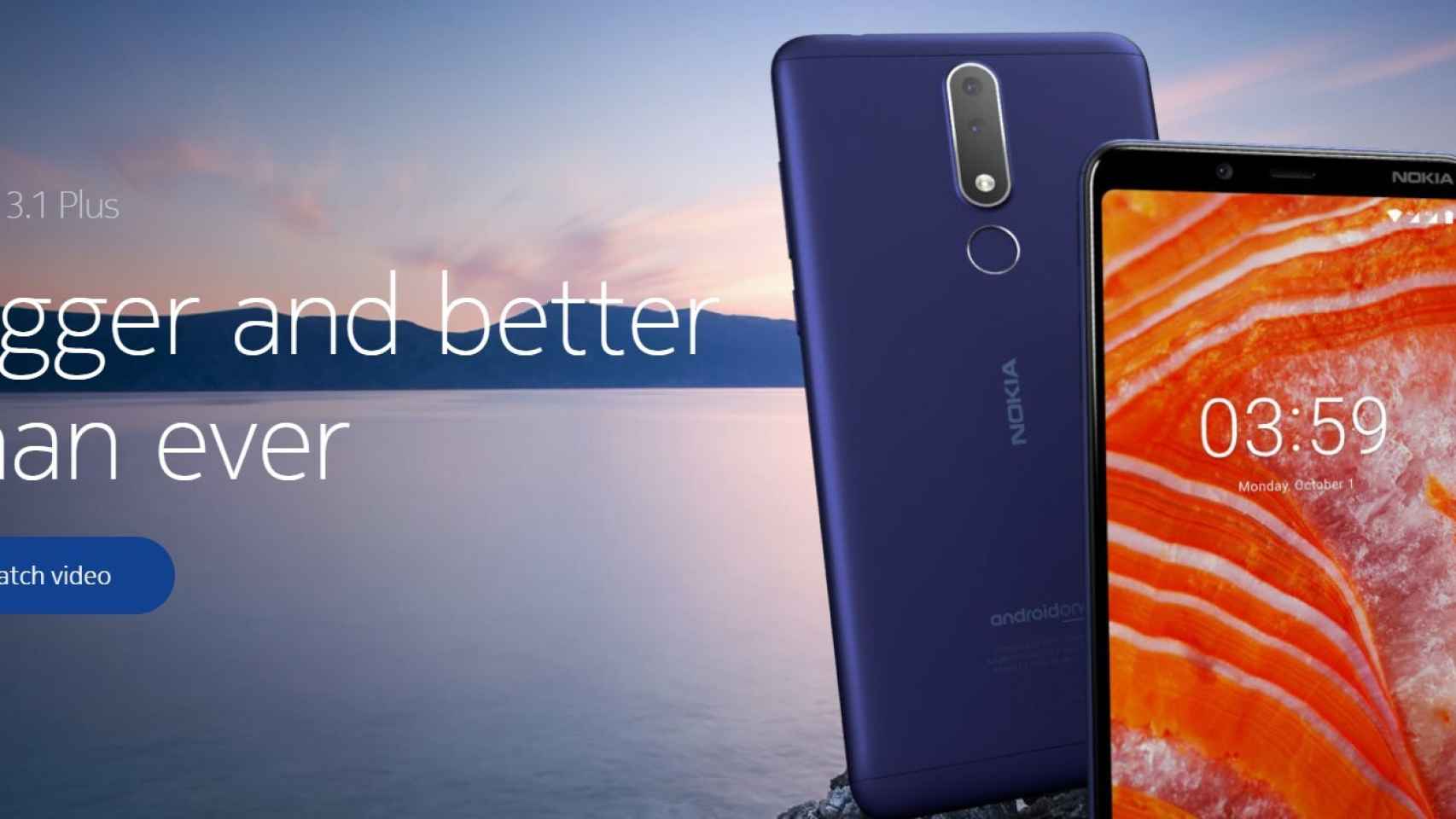 El económico Nokia 3.1 Plus se actualiza a Android 10