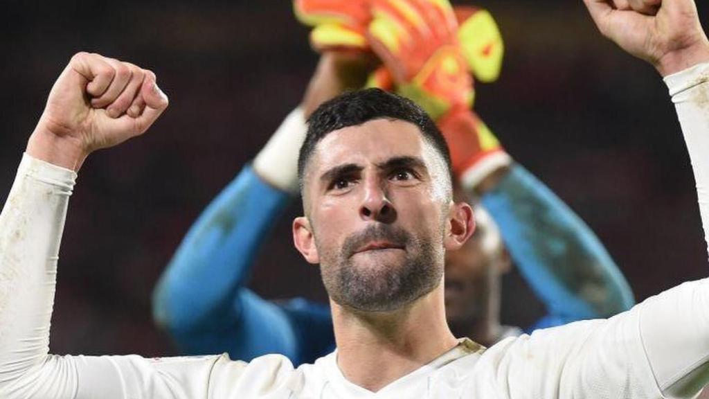 Álvaro González, en un partido del Olympique de Marsella. Foto: Instagram (@alvarogonzalez_)