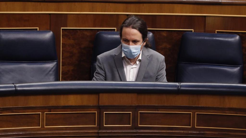 Pablo Iglesias, vicepresidente segundo del Gobierno, en el Congreso de los Diputados.