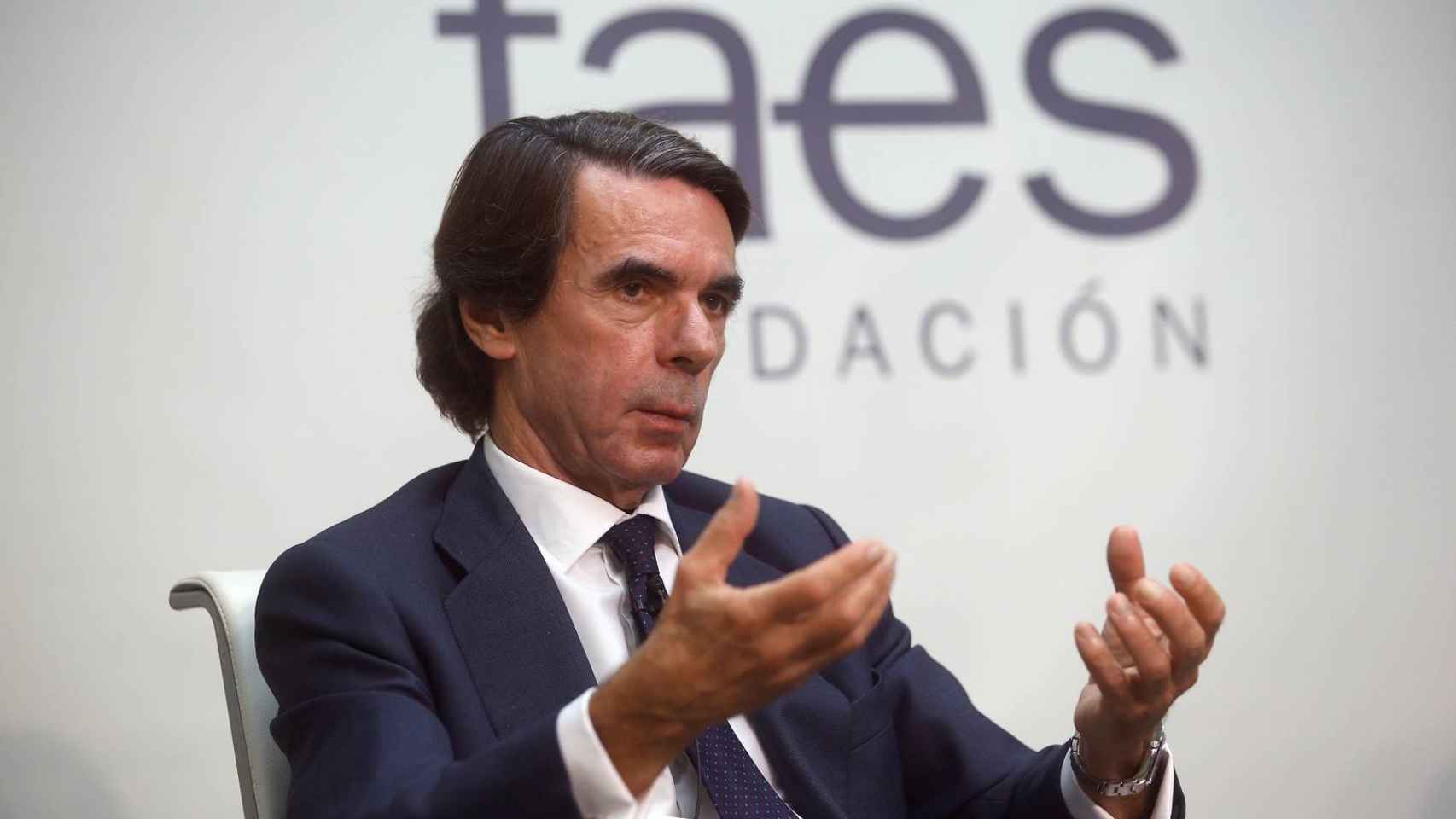 El expresidente del Gobierno y presidente de Faes, José María Aznar.