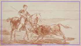 Dibujo preparatorio de 'Valor varonil de la célebre Pajuelera en la de Zaragoza', de Francisco de Goya.