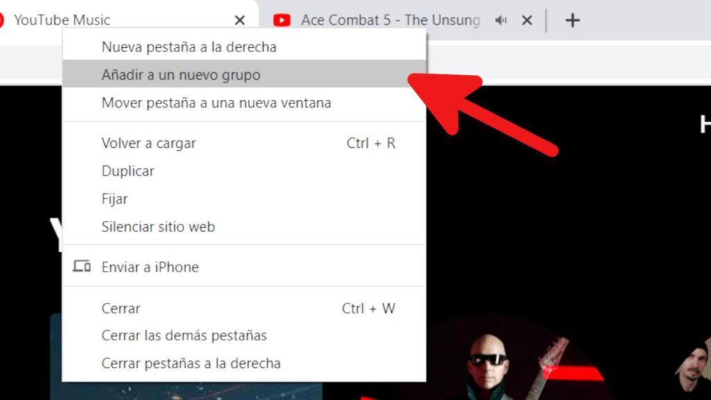 Crear nuevos grupos en Chrome es muy sencillo