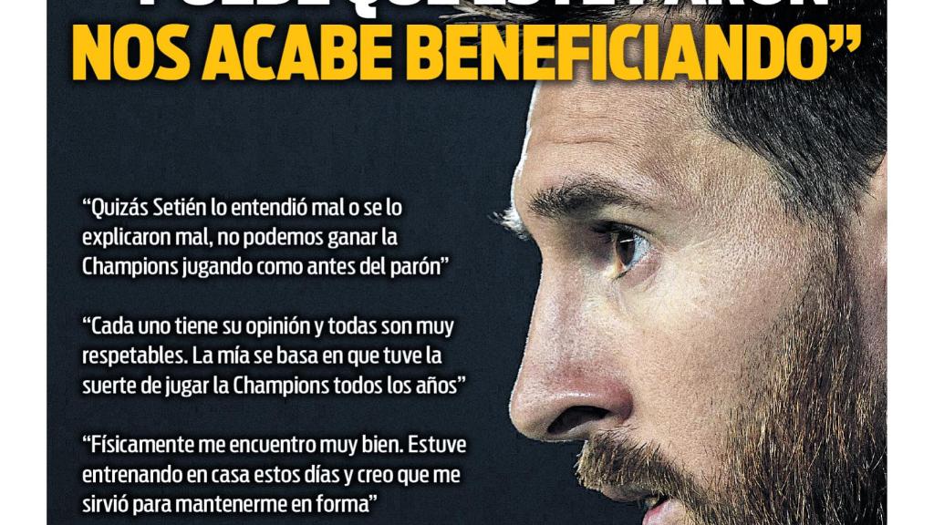 Portada Sport (15/05/2020)