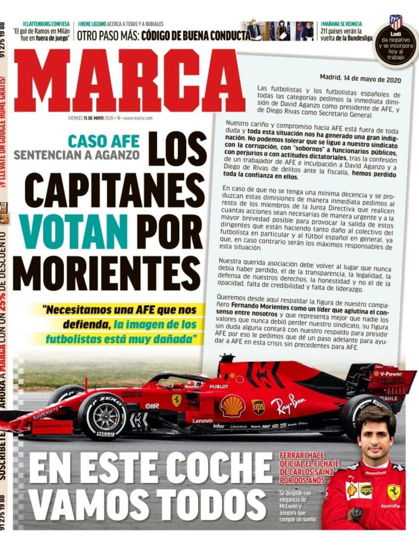 Portada MARCA (15/05/2020)