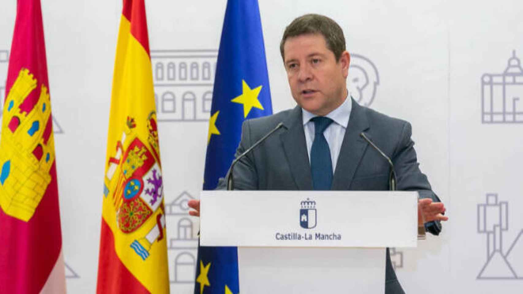Emiliano García-Page, presidente de Castilla-La Mancha, este viernes en Puertollano