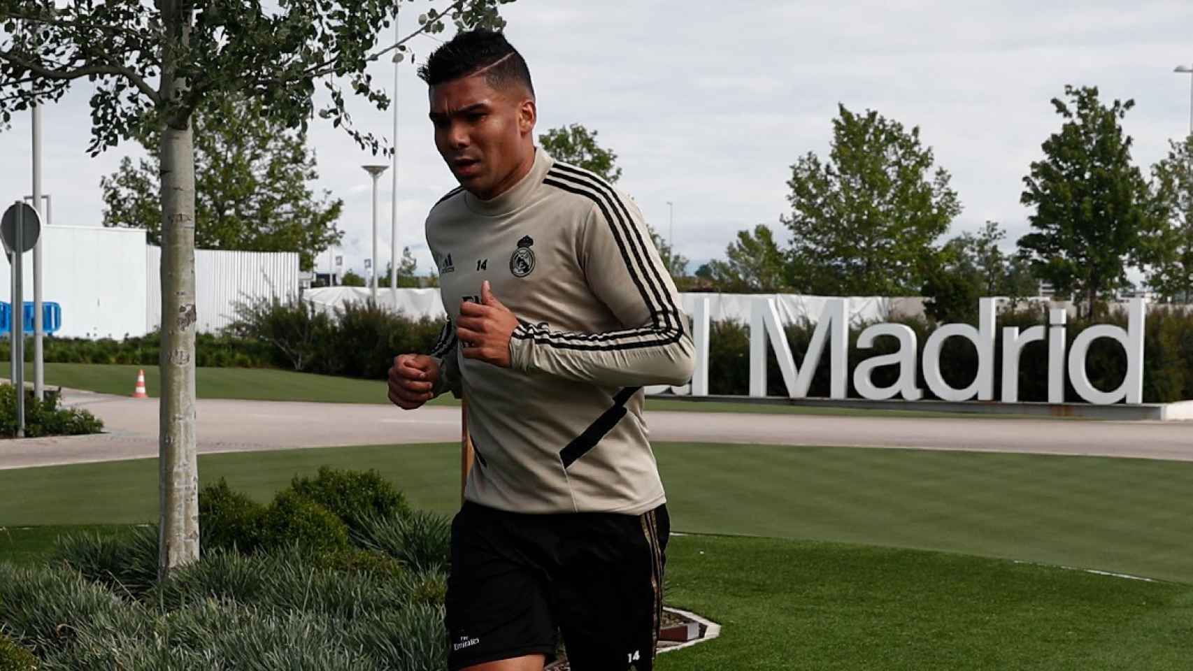Casemiro, en un entrenamiento del Real Madrid