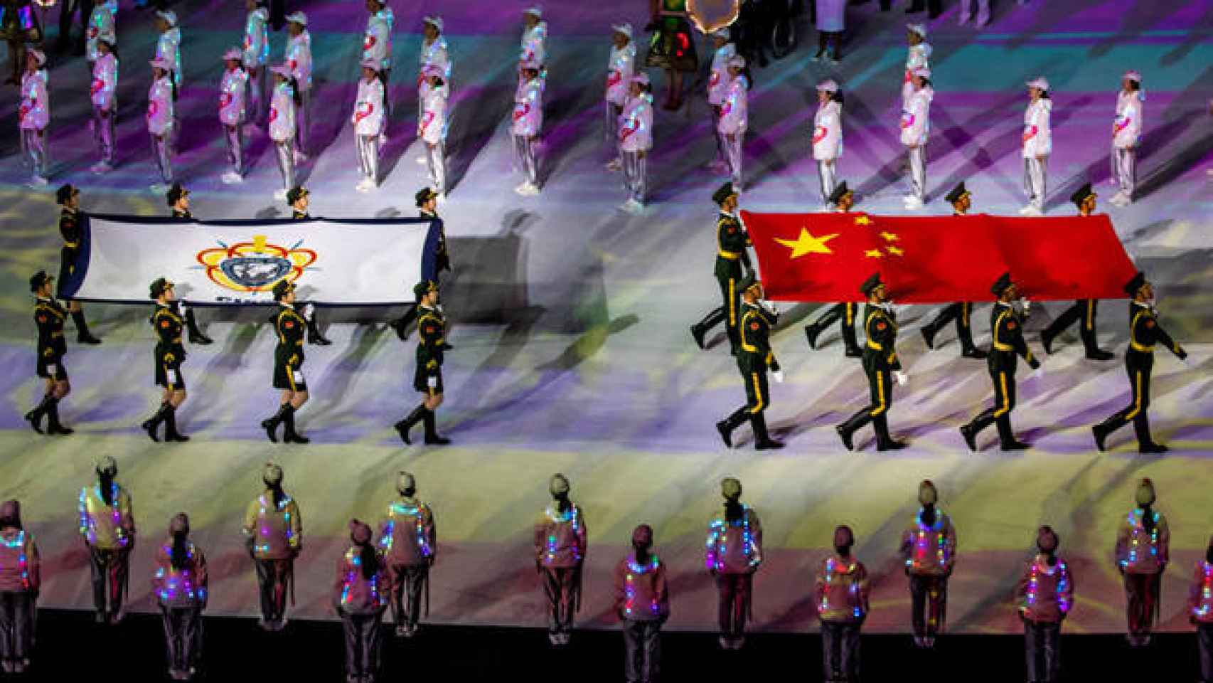 La ceremonia de los Juegos Militares de Wuhan el pasado octubre