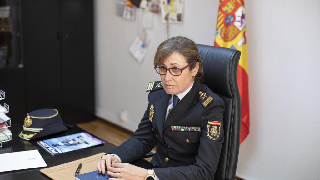Eulalia González durante la entrevista.
