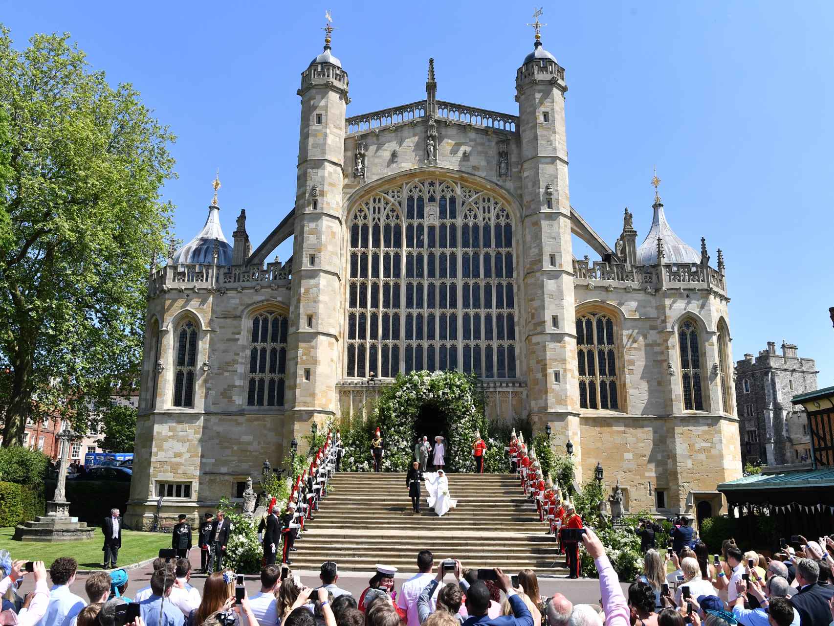 La boda de Meghan Markle y el príncipe Harry tuvo lugar en la capilla de San Jorge del castillo de Windsor.