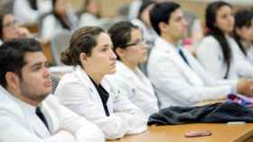 Un grupo de estudiantes de Medicina, en una imagen de archivo.