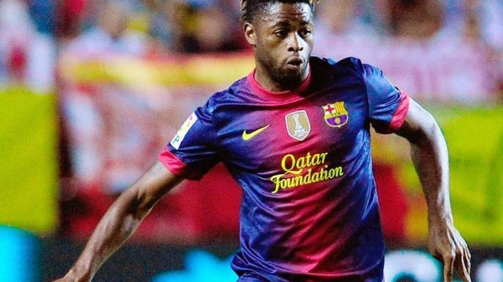 Alex Song, en un partido del Barcelona