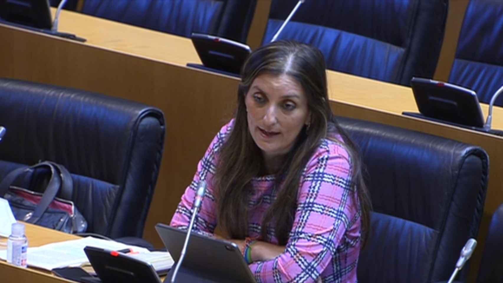 Sara Giménez, diputada de Ciudadanos, en la comisión contra la Violencia de Género del Congreso.