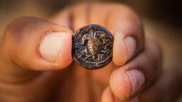La moneda de bronce de hace 1.900 años.