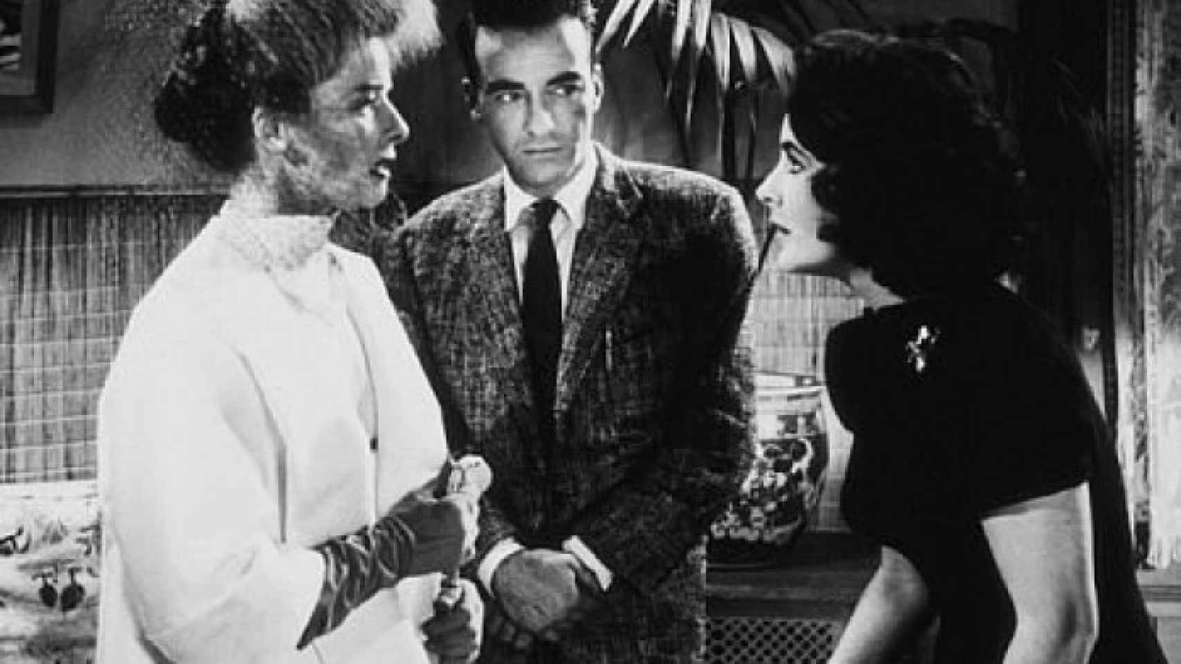Katharine Hepburn, Elizabeth Taylor y Montgomery Clift en 'De repente el último verano'