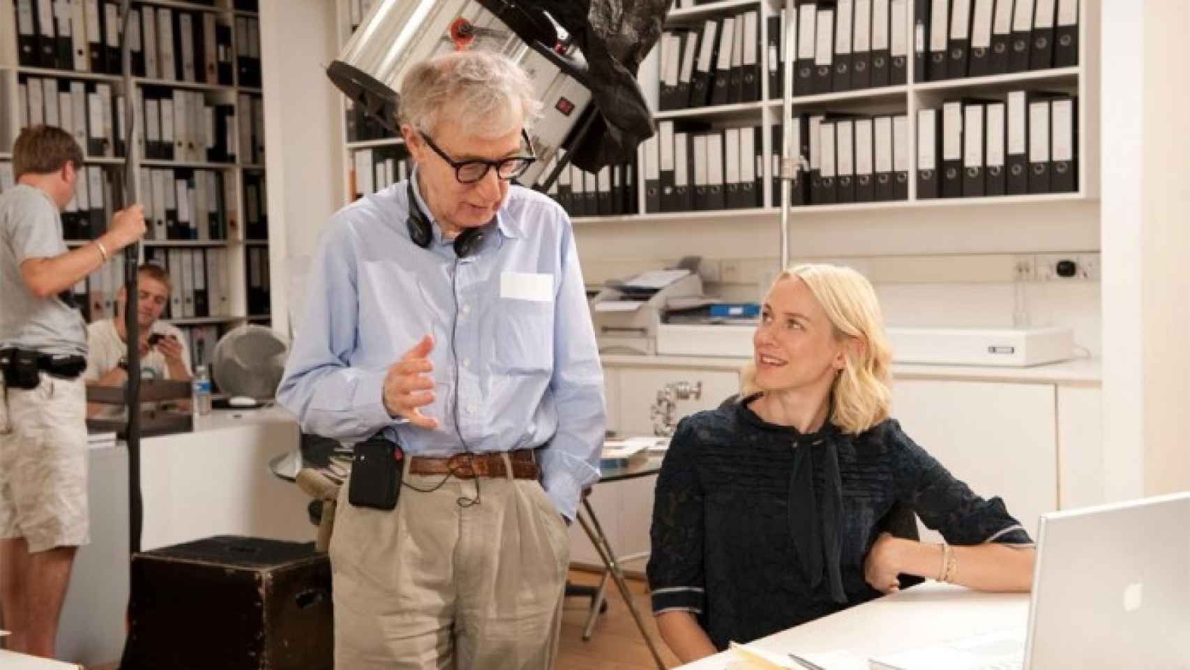 Woody Allen y Naomi Watts en el rodaje de 'Conocerás al hombre de tus sueños'