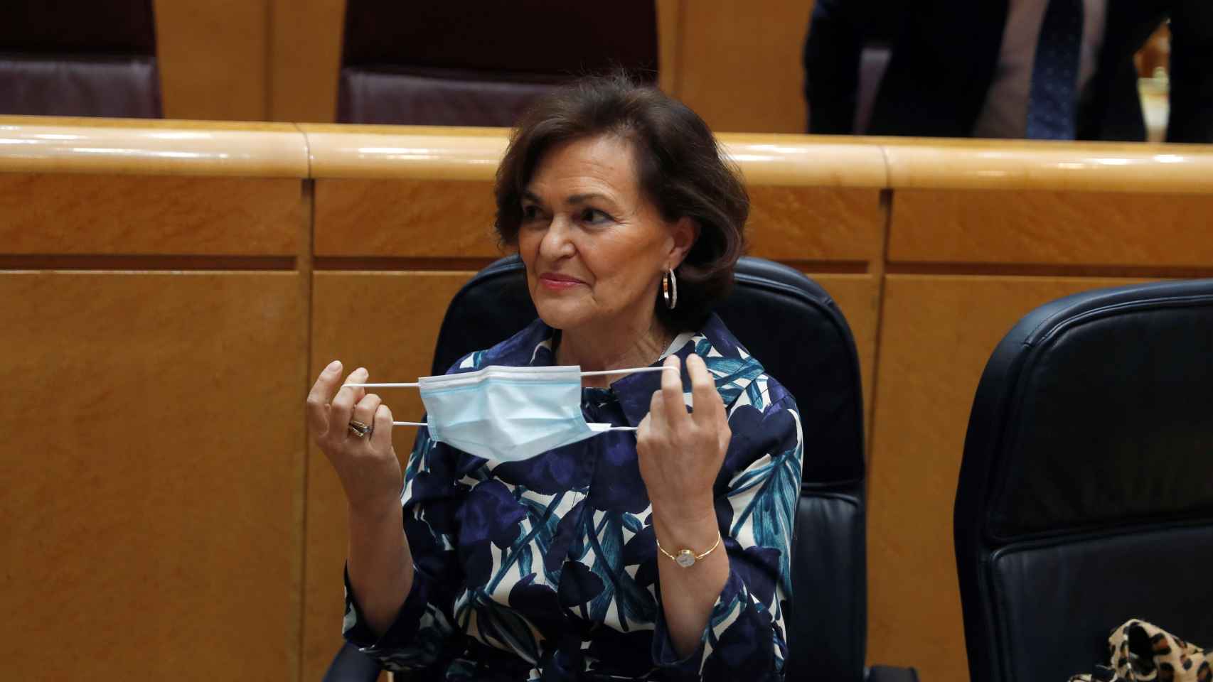 Carmen Calvo en el Senado