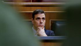 Pedro Sánchez, presidente del Gobierno, en el Congreso de los Diputados.