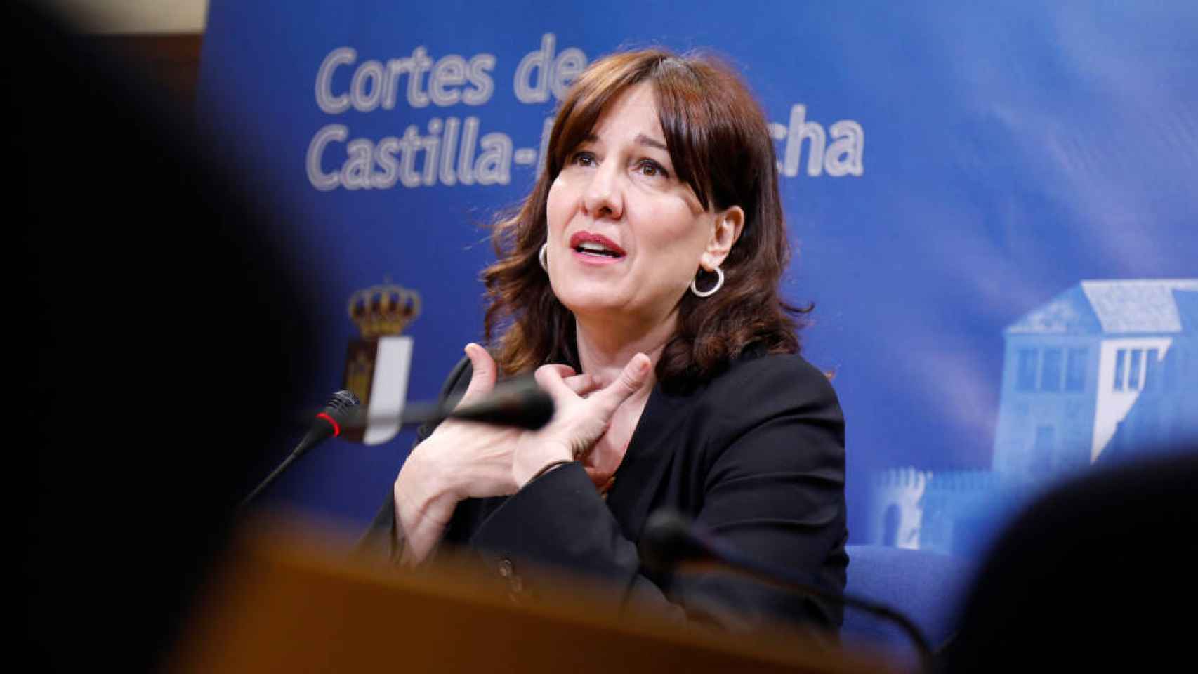 Blanca Fernández, este miércoles en las Cortes de Castilla-La Mancha