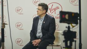 José Miguel García, durante la rueda de prensa virtual de presentación de Virgin Telco hace seis meses.