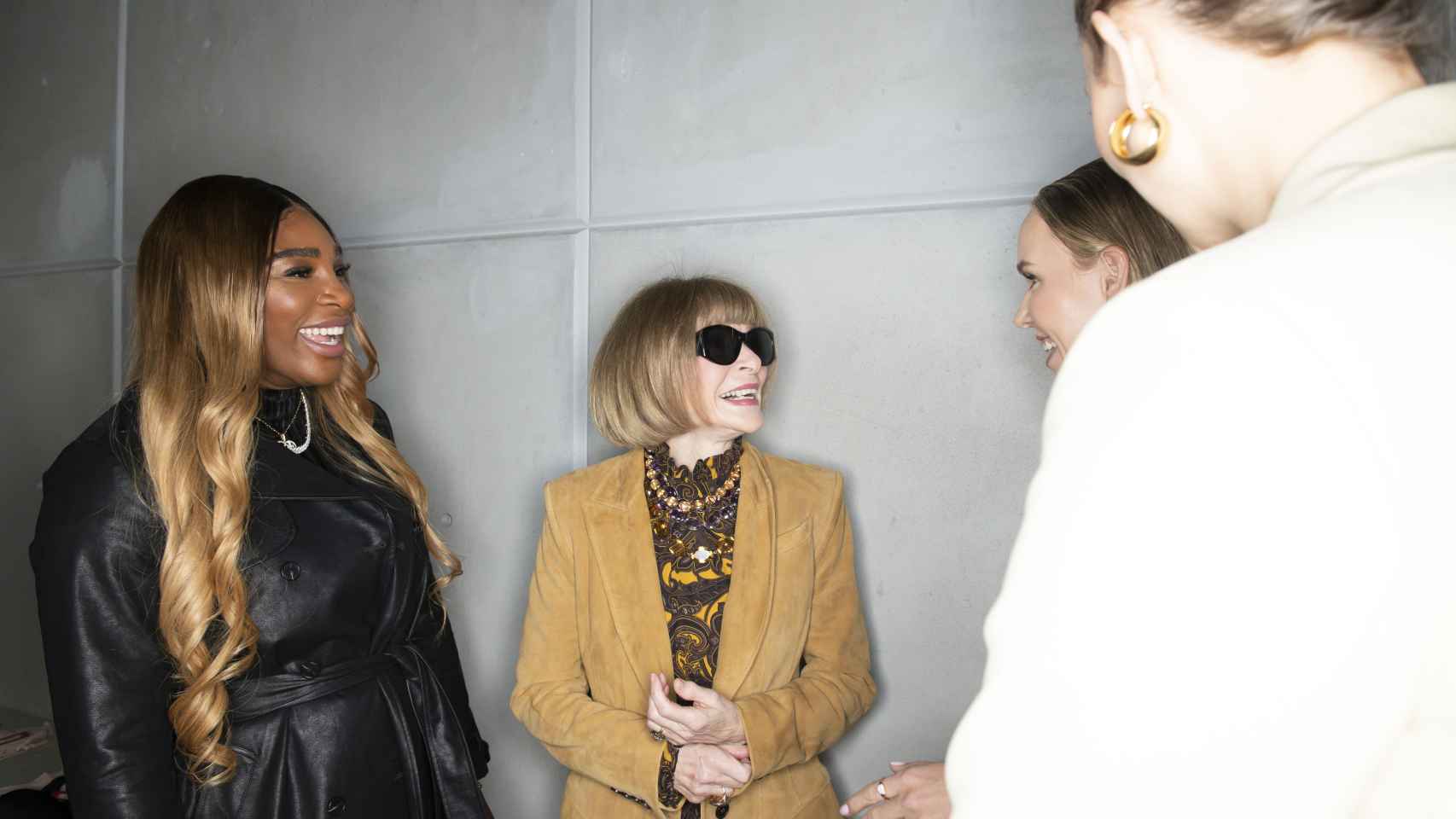 Anna Wintour junto a Serena Williams en la última edición de la Fashion Week de Nueva York.