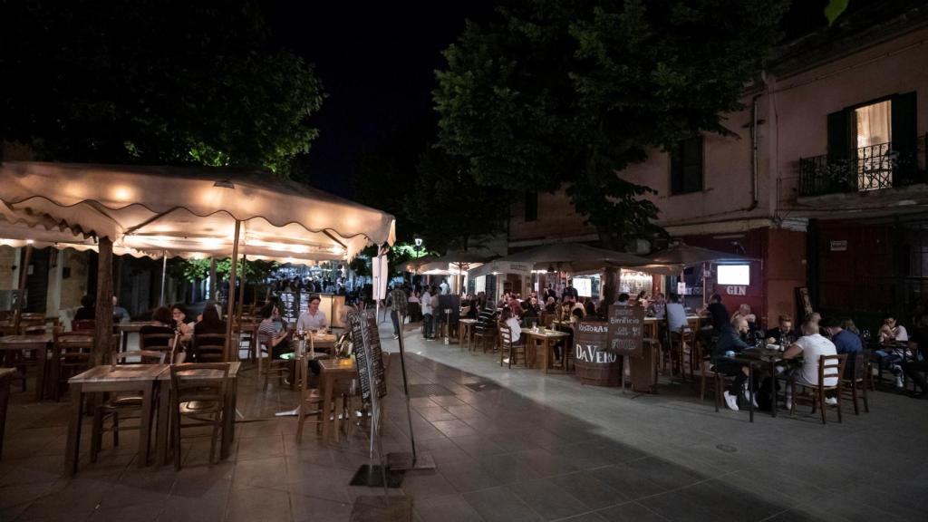 Terrazas en la zona de Pignetto, en Roma