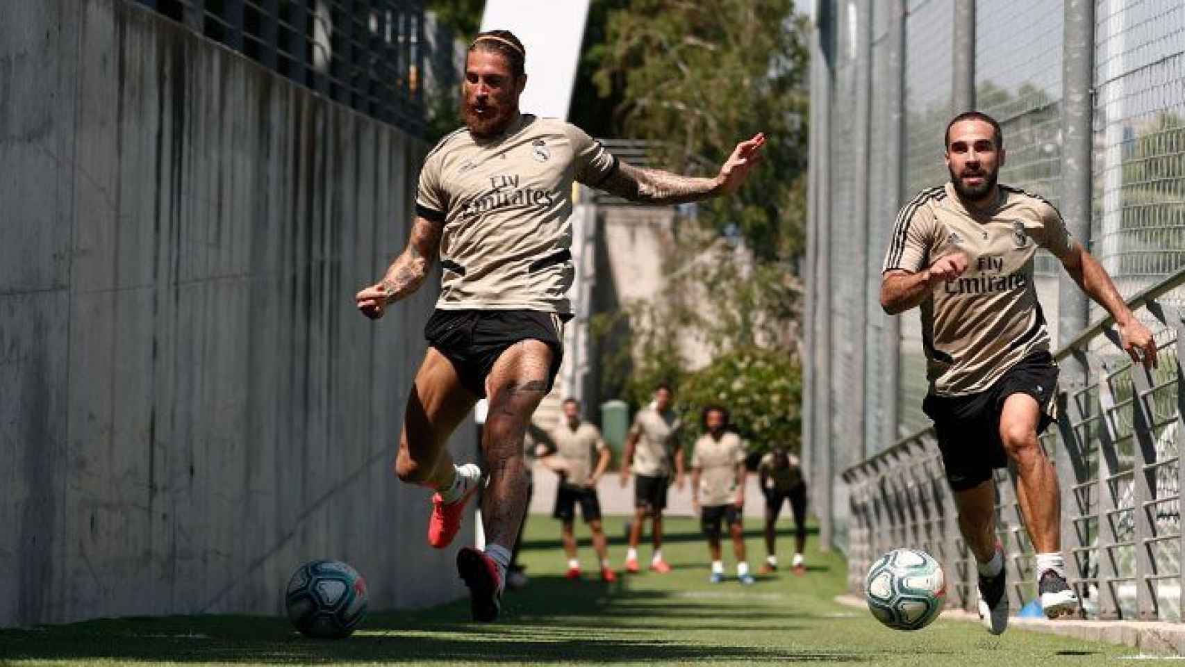 Sergio Ramos y Dani Carvajal
