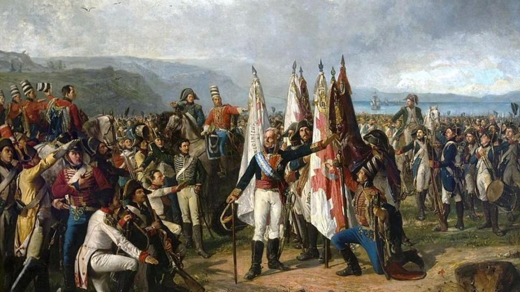 El Juramento del Marqués de la Romana, donde el militar jura con sus tropas lealtad a la patria en 1808.
