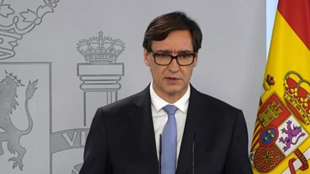 Salvador Illa, durante una rueda de prensa