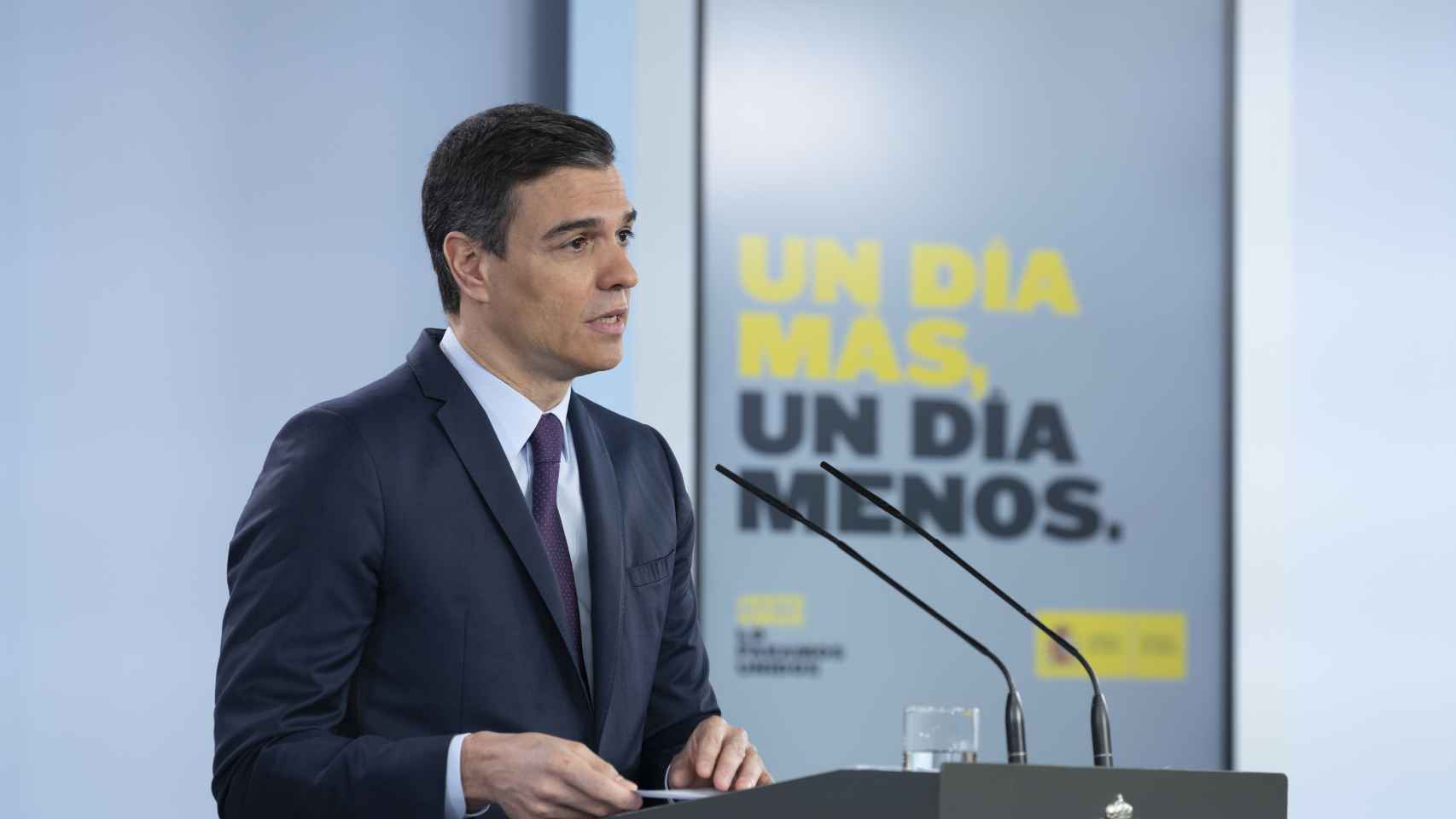 El presidente del Gobierno, Pedro Sánchez, comparece en una rueda de prensa telemática.