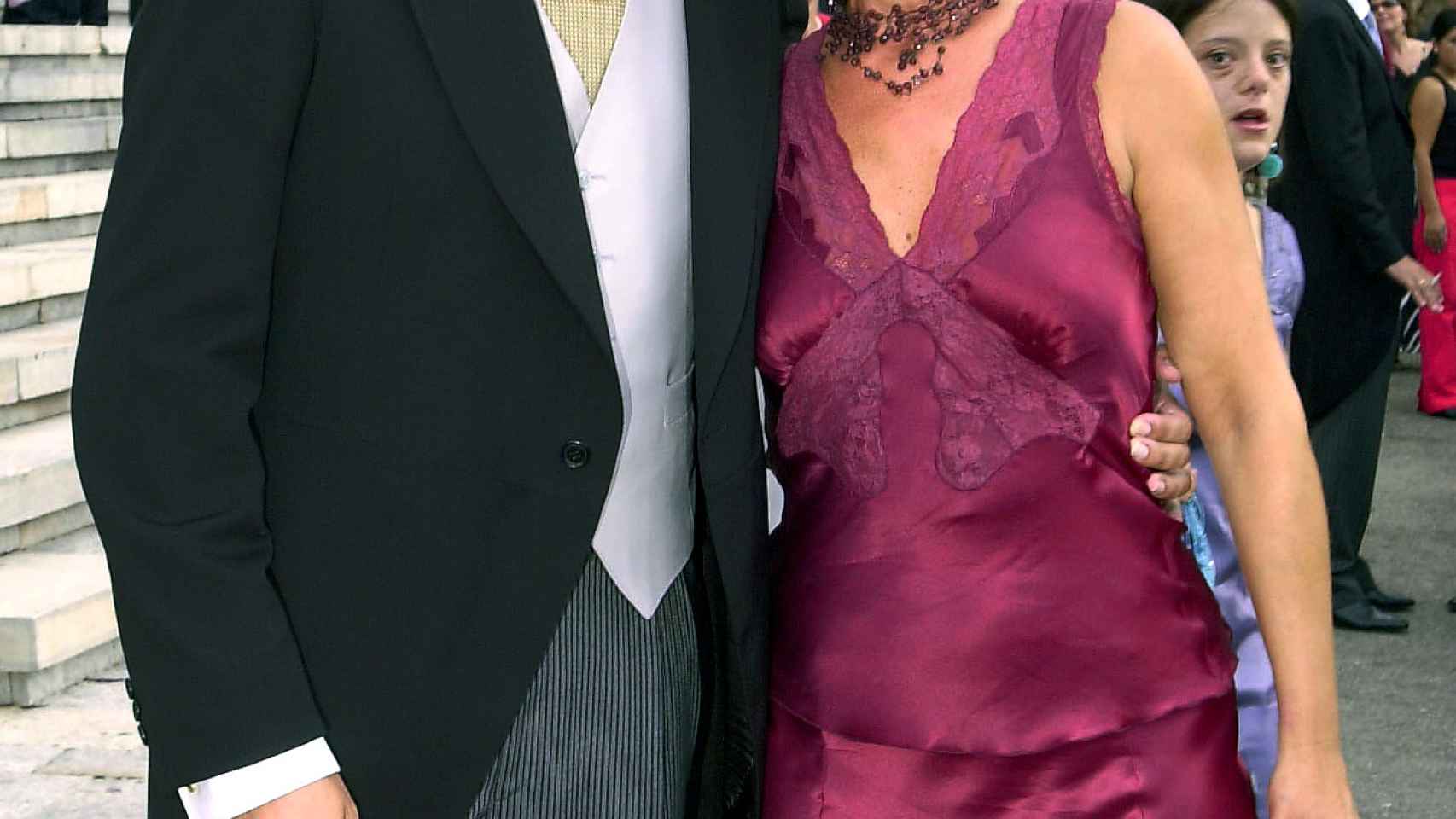 Liborio junto a Inés Ballester en una imagen tomada en 2003 durante su boda.
