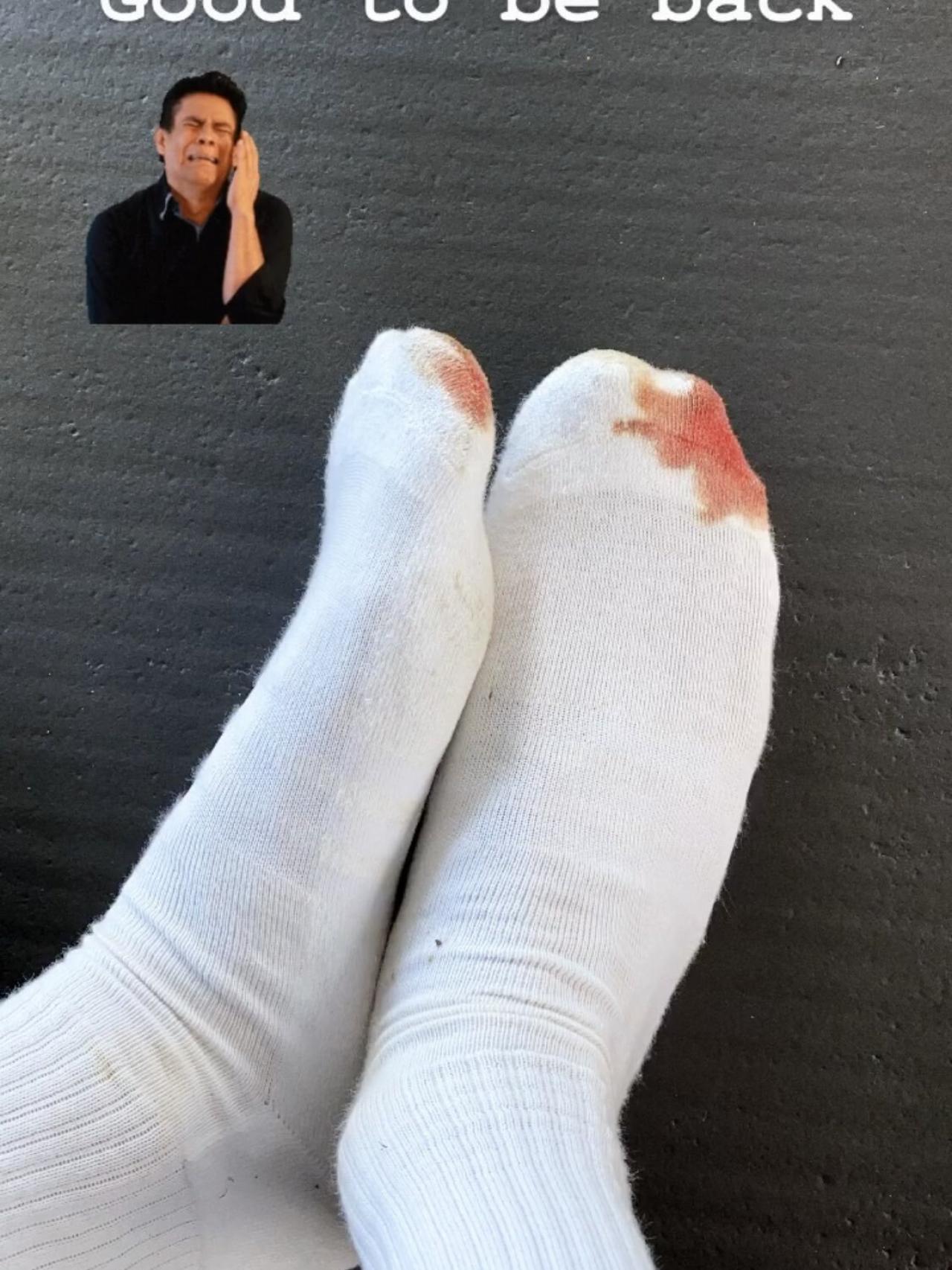 La imagen de los pies de De Gea que ha publicado en Instagram