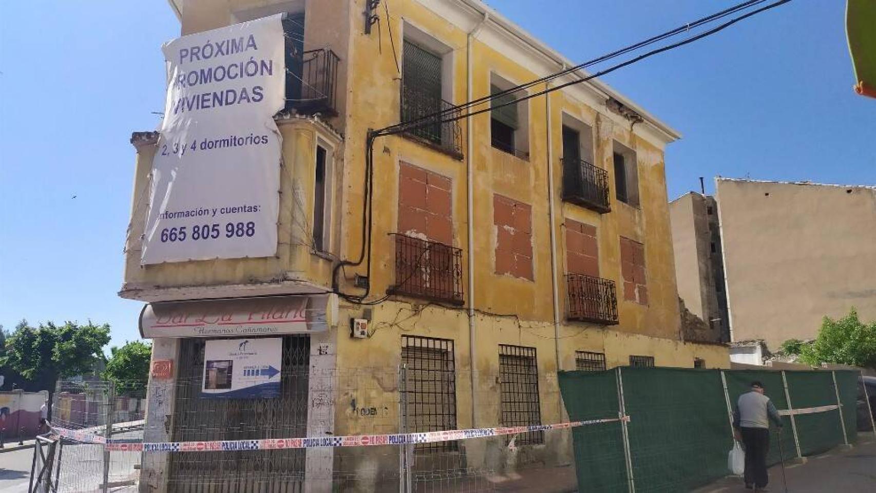 El edificio ruinoso que tendrá que ser rehabilitado en el Paseo San Antonio de Cuenca