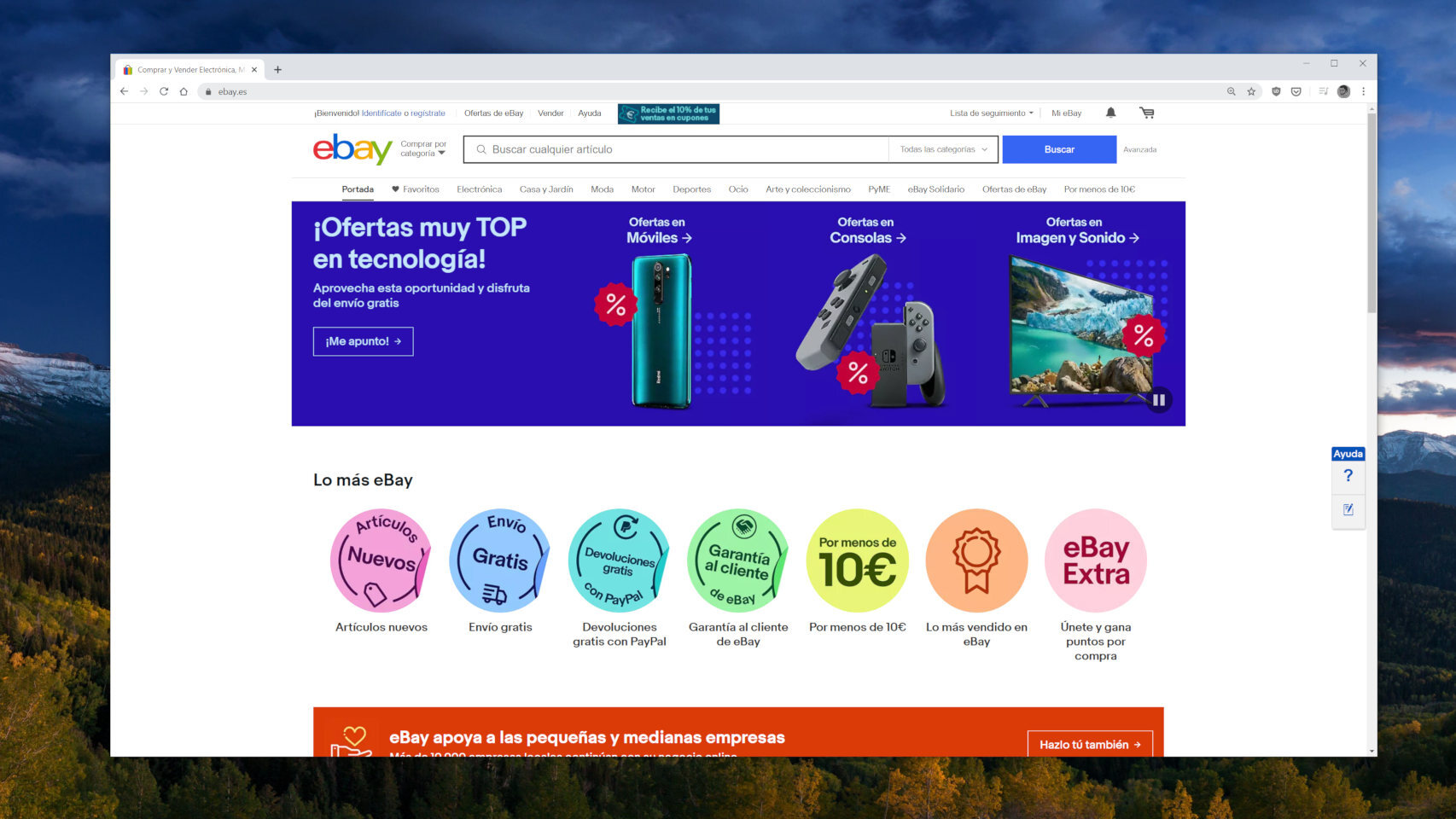 La página de eBay España