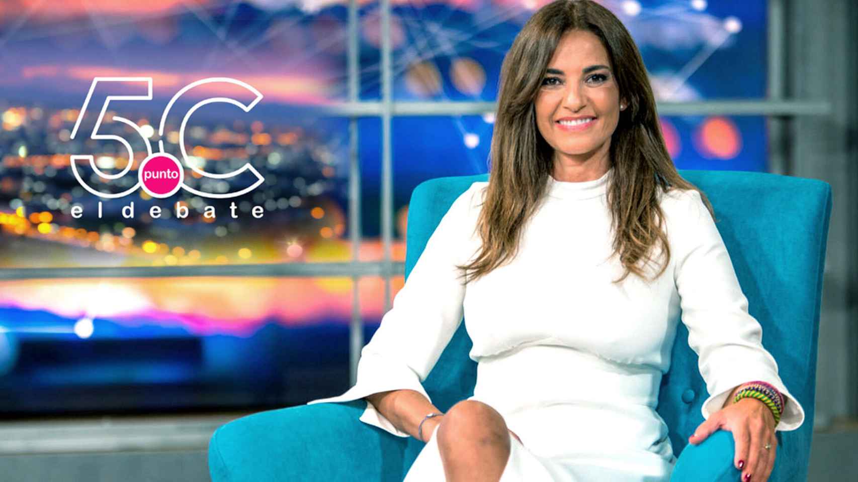 Mariló Montero en una imagen promocional de su extinto programa '5.C El Debate'.