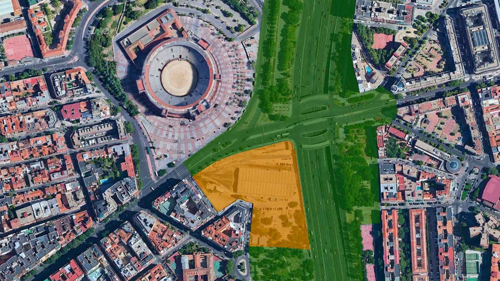 Espacio de 20.000 m² para un uso cultural y social justo enfrente de la plaza de Ventas.