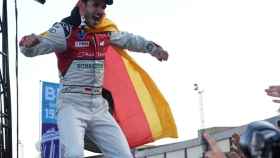 Daniel Abt celebra una victoria en el campeonato de Fórmula E
