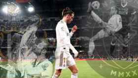 Gareth Bale, con la Champions League y marcando el gol de chilena ante el Liverpool