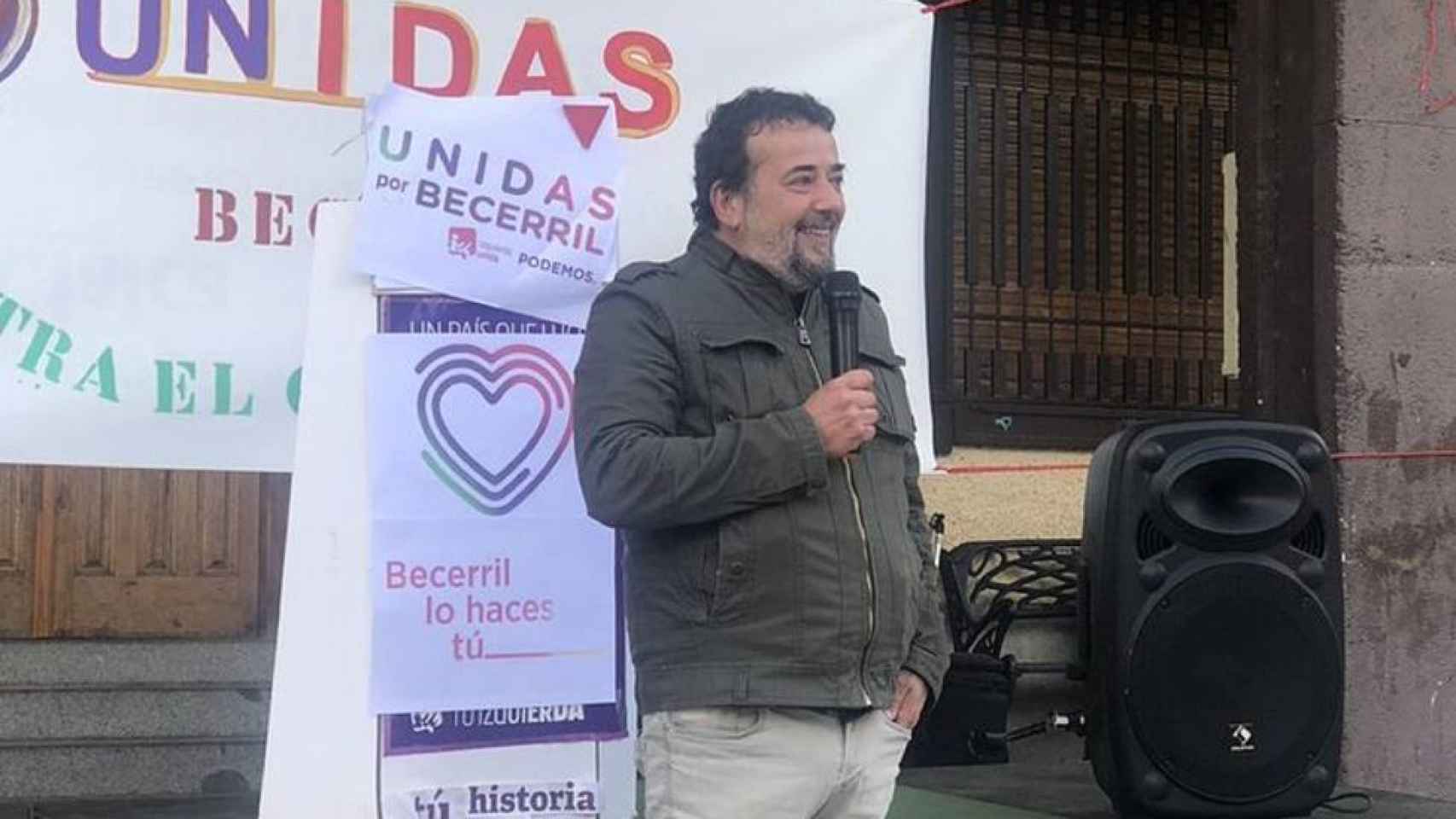 Antonio Casiano Hernández durante la campaña electoral en mayo de 2019.