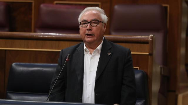 El ministro de Universidades, Manuel Castells, el pasado miércoles en el Congreso de los Diputados.