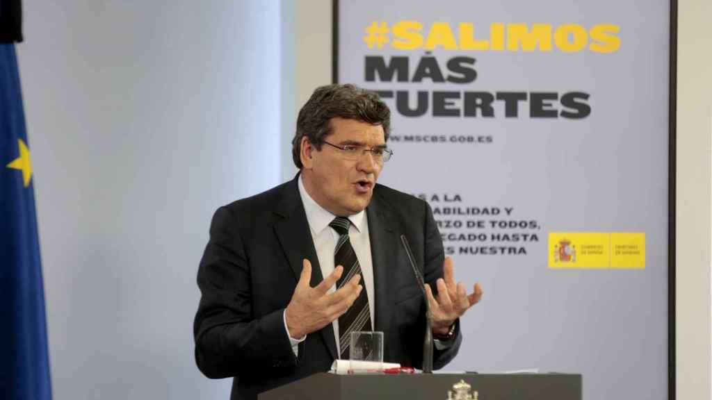 José Luis Escrivá, ministro de Inclusión, Seguridad Social y Migraciones, en su comparecencia en el Congreso.
