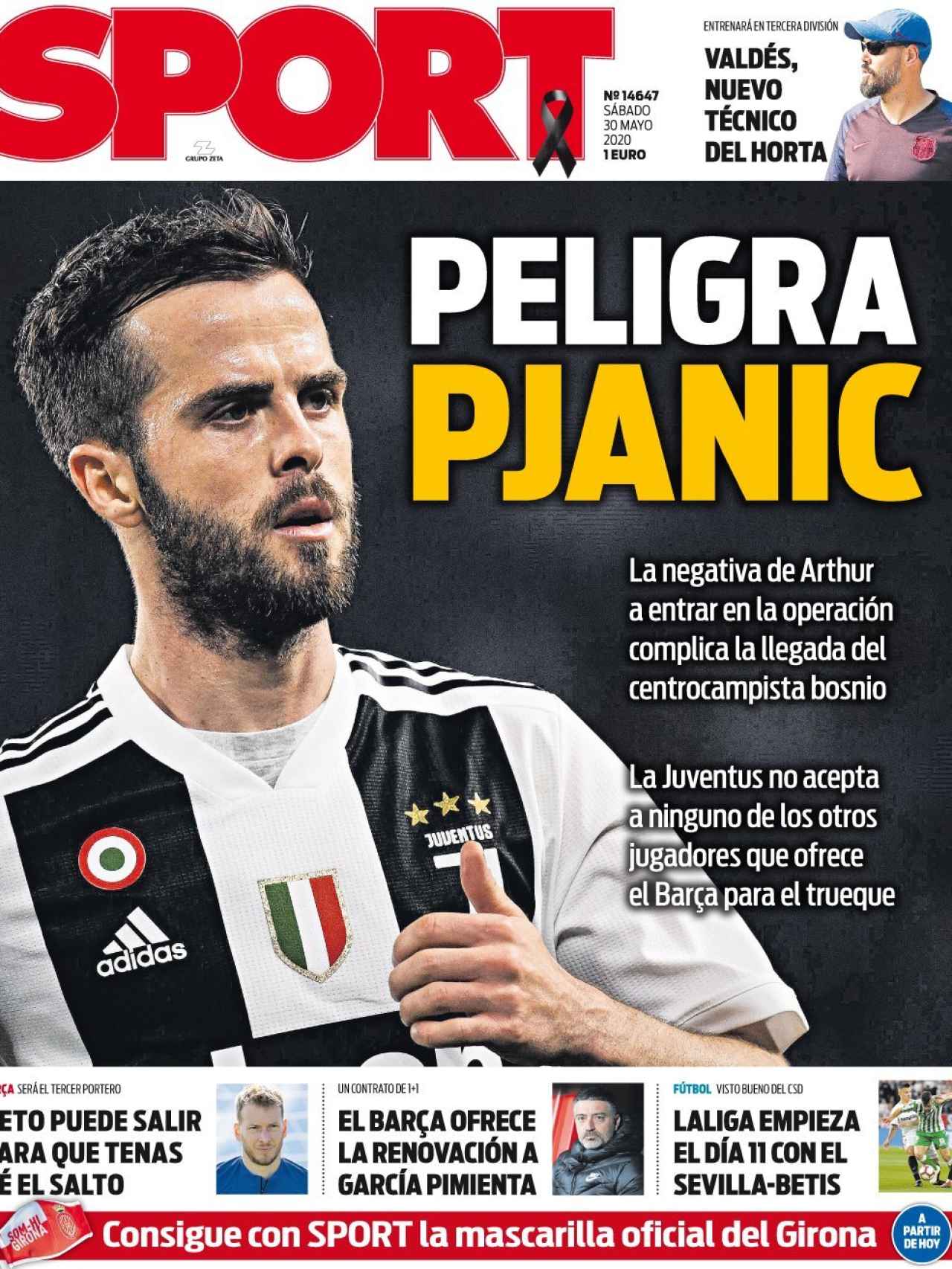 La portada del diario Sport (30/05/2020)