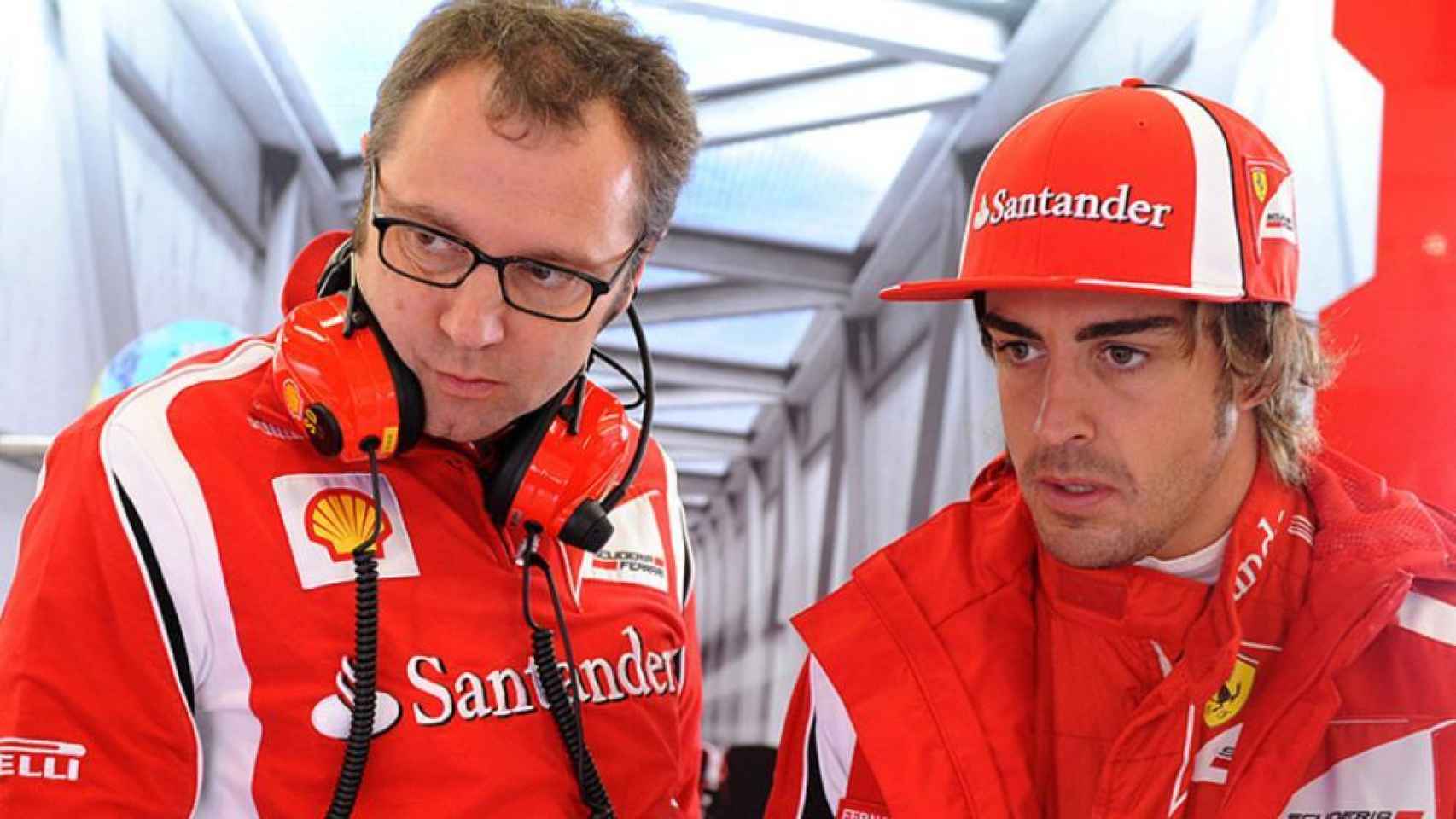 Domenicali y Fernando Alonso, en su etapa en Ferrari